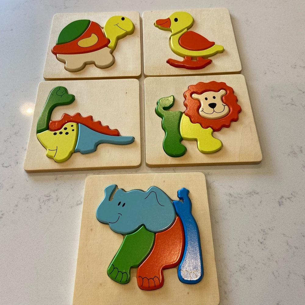 Colorful Animal Puzzle Set for Kids